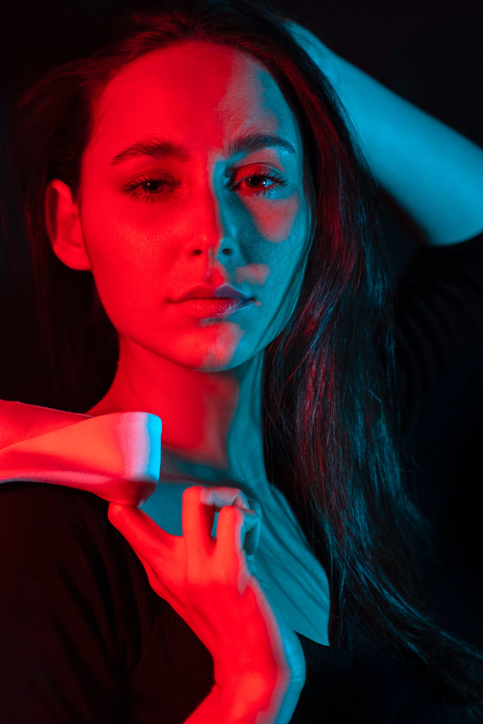 Portrait studio jeux de lumière Paris