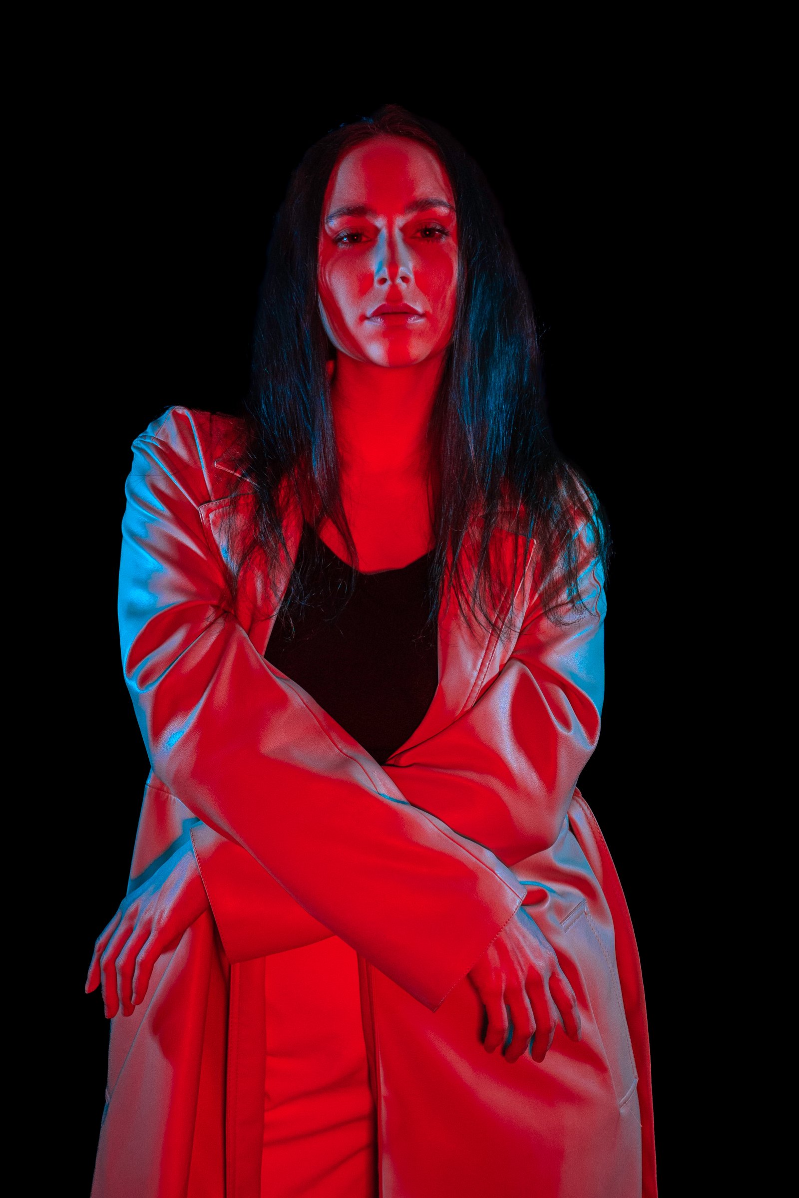 Portrait studio jeu de couleur Paris